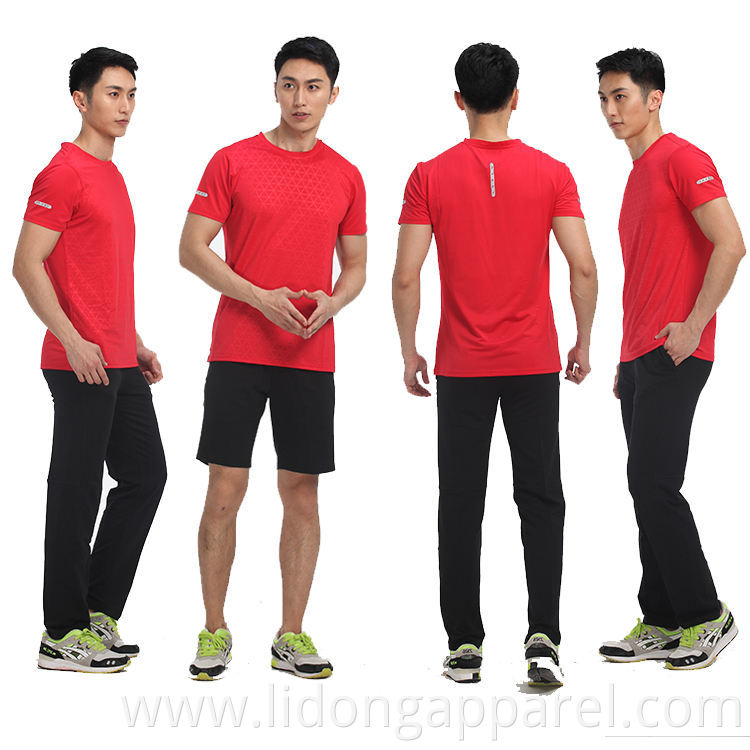 LiDong Hot sales sport breathable wholesale quick dry plain men t shirts